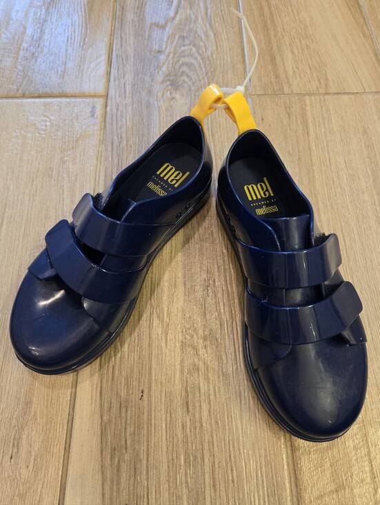 Mini Melissa Other - NWOT Mini Melissa Blue & Yellow Sneakers, 2